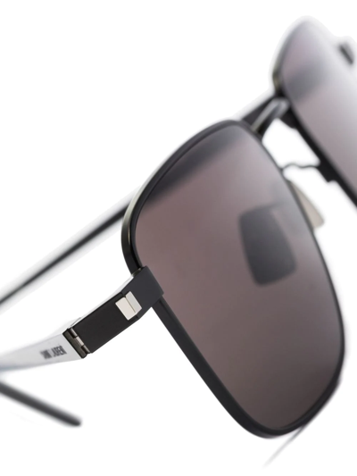 Shop Saint Laurent Sl529 Square-frame Sunglasses In Black