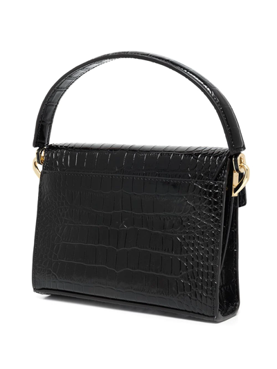 Shop Anine Bing Colette Embossed Mini Bag In Black