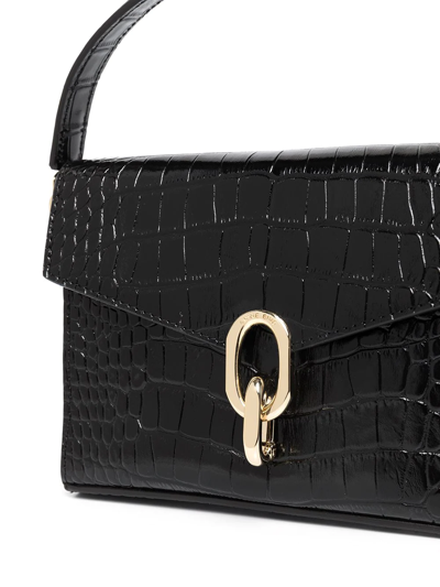 Shop Anine Bing Colette Embossed Mini Bag In Black