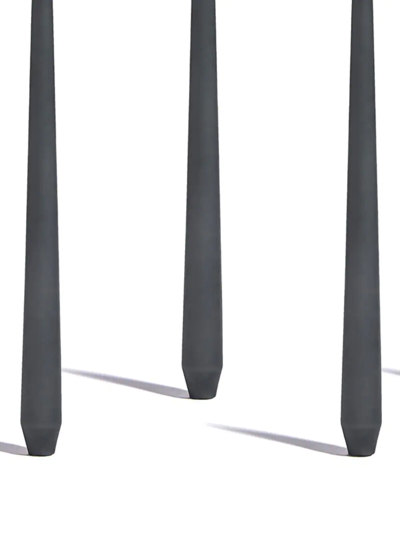 Shop Zaha Hadid Design Tapered Set Of Four Candles In Black