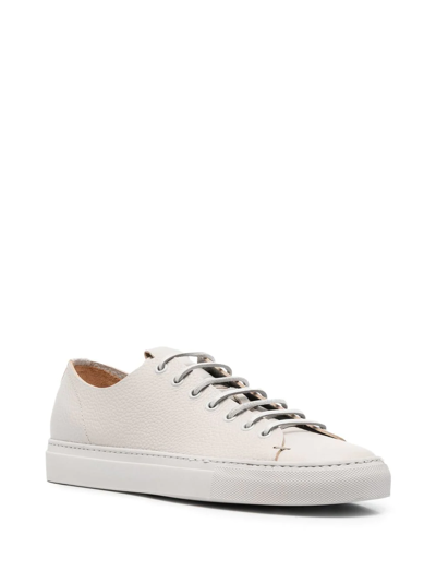 Shop Buttero Low-top Lace-up Sneakers In Grey