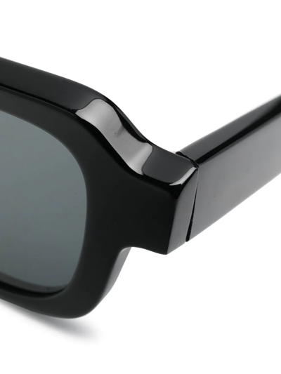 Thierry Lasry Flexxxy Rectangle-frame Sunglasses In Black