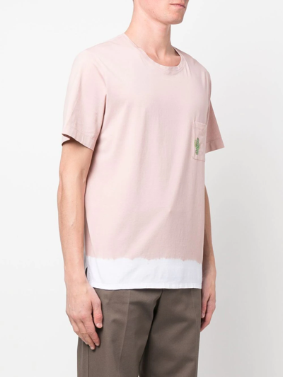 Shop Nick Fouquet Embroidered Pocket T-shirt In Rosa
