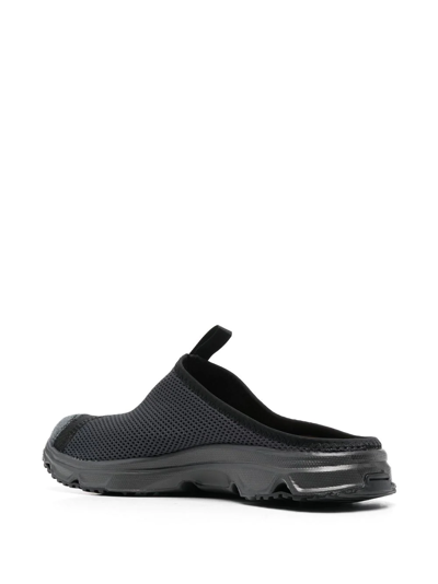 Salomon Rx Slide 3.0 Suede-trimmed Mesh Slip-on Sneakers In Black | ModeSens