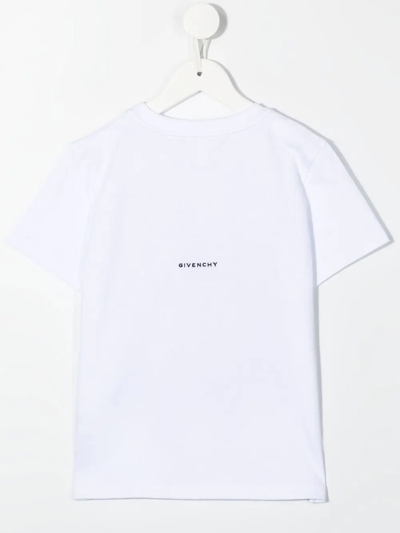 Shop Givenchy Graffiti-print Short-sleeve T-shirt In Weiss