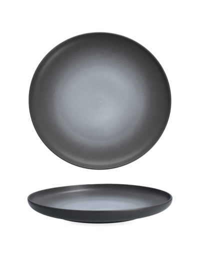 Shop Fortessa N1 Hugo  Cloud Terre 4-piece Small Coupe Plate Set In Charcoal