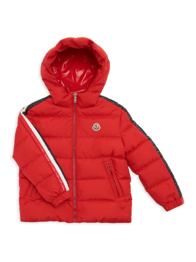 Shop Moncler Little Kid's & Kid's Chrale Giubbotto Jacket In Red