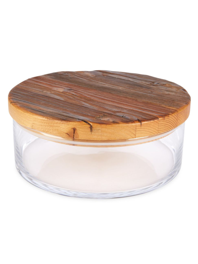 Shop Etu Home Classic Wood Top Canister In Natural
