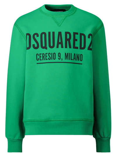 Shop Dsquared2 Kids Sweatshirt In Green