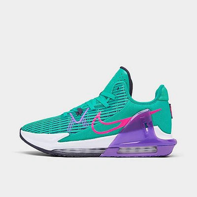 Shop Nike Lebron Witness 6 Basketball Shoes In Clear Emerald/wild Berry/white/hyper Pink