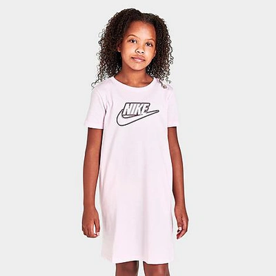 Nike Kids' Girls' Sportswear Futura T-shirt Dress In Pink Foam/dark  Beetroot | ModeSens