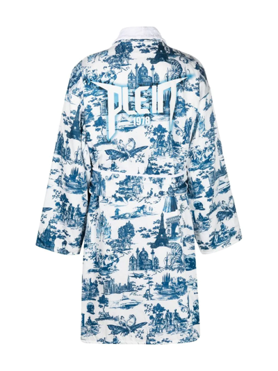 Shop Philipp Plein En Plein Air Robe In White