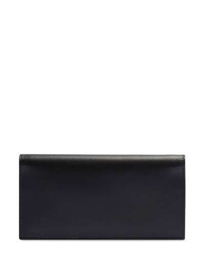 Shop Balenciaga Logo-print Bi-fold Wallet In Black