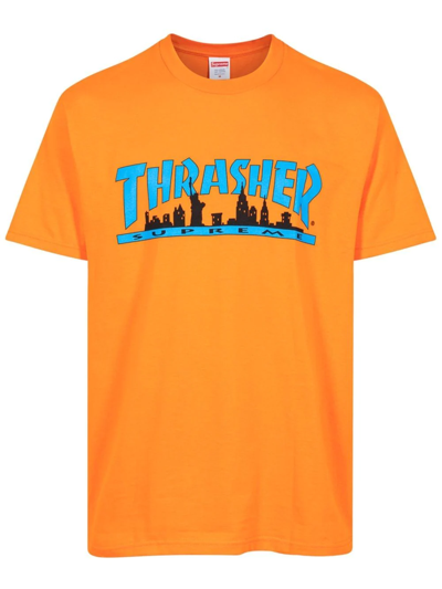 Supreme Thrasher Skyline T-shirt In ModeSens