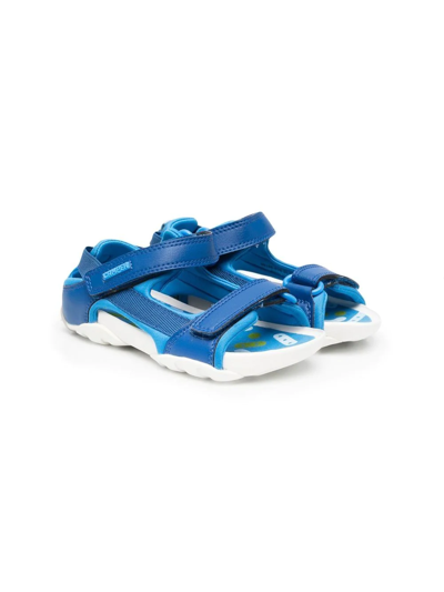 Shop Camper Ous Open Toe Touch-strap Sandals In Blue