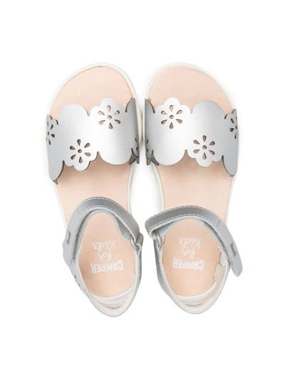 Camper Miko Cut-out Open Toe Sandals In Grey