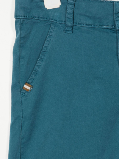 Shop Tartine Et Chocolat Straight-leg Cargo Shorts In Blue