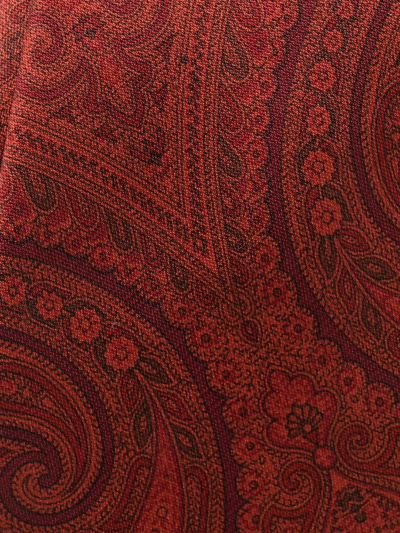 Pre-owned Versace 1970s Paisley-print Silk Tie In Red