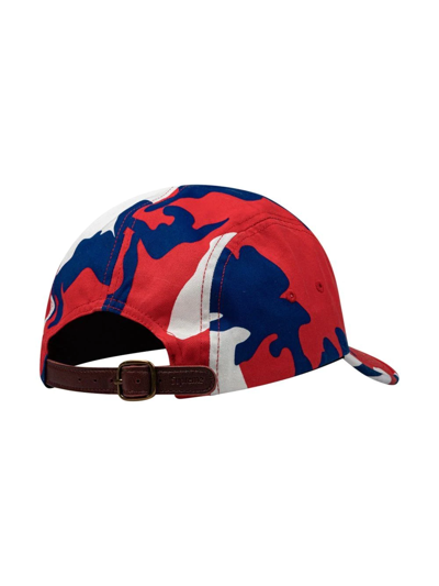 Supreme Washed Chino Twill Camp Cap In Red