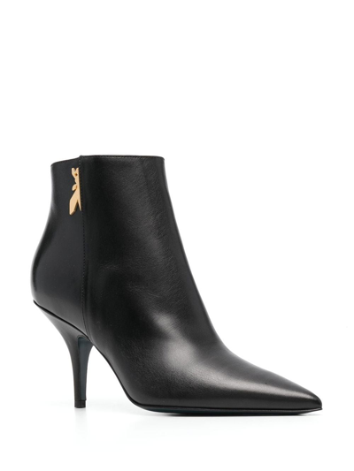 Shop Patrizia Pepe Pointed-toe 90mm Ankle Boots In Black