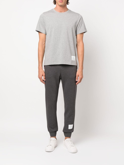 Thom Browne Oversized Short Sleeves T-shirt In Grey