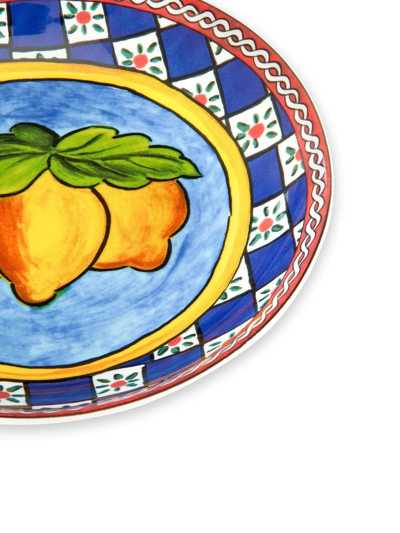 Dolce & Gabbana Set Of Two Dolce Carretto 20cm Soup Plates In Blue