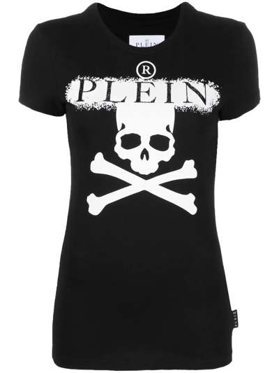 Shop Philipp Plein Skull-print Short-sleeve T-shirt In Black
