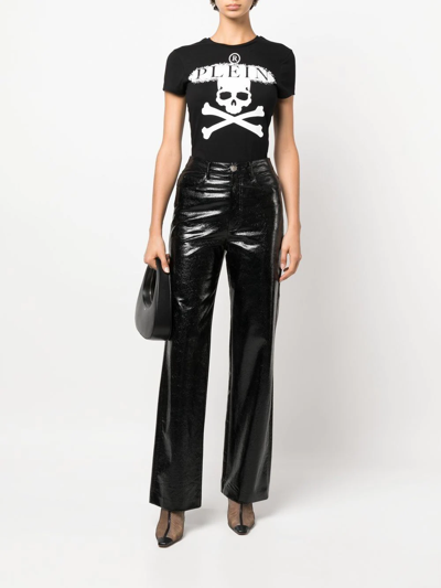 Shop Philipp Plein Skull-print Short-sleeve T-shirt In Black