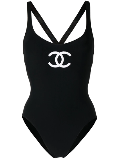 Chanel 2010s One Piece Tropical Floral Swimsuit · INTO
