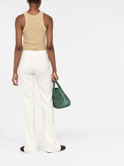 Shop Etro High-waisted Wide-leg Trousers In Neutrals