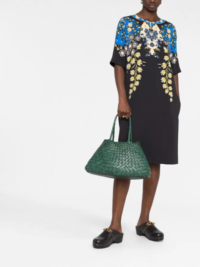 Dragon Diffusion Santa Croce Tote Bag In Green