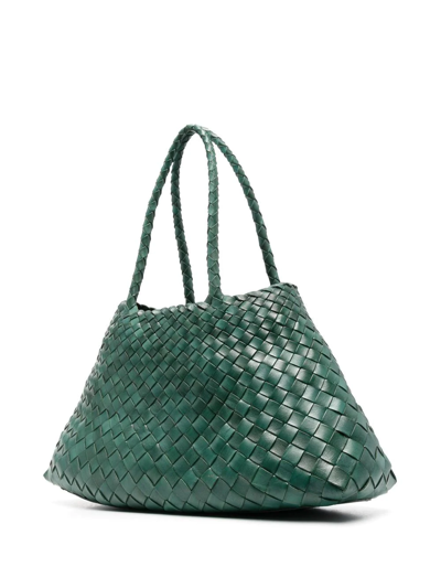 Dragon Diffusion Santa Croce Tote Bag In Green