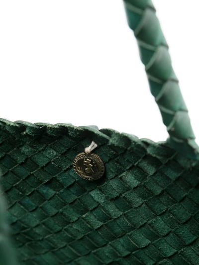 Dragon Diffusion Santa Croce Tote Bag In Green