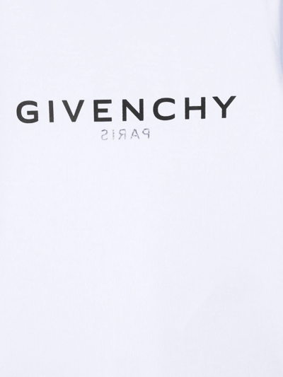 Shop Givenchy Logo-print Cotton T-shirt In White