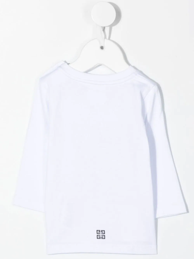 Givenchy Logo-print Long-sleeve T-shirt In White