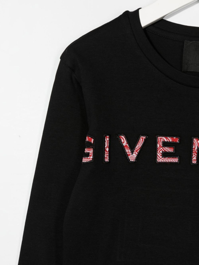 Shop Givenchy Long Sleeve T-shirt In Black