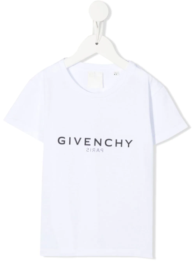 Shop Givenchy Logo-print Cotton T-shirt In White