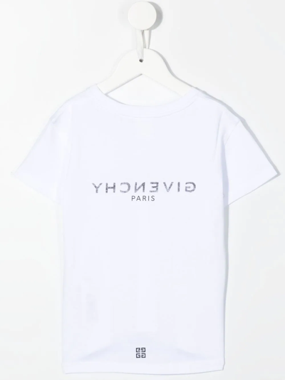 Shop Givenchy Logo-print Cotton T-shirt In White