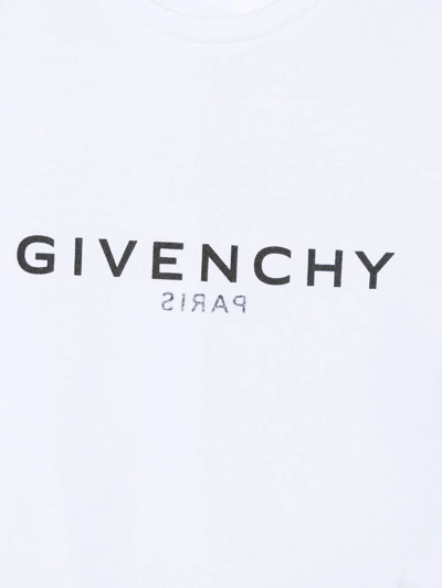 Shop Givenchy Logo-print Cotton T-shirt In White