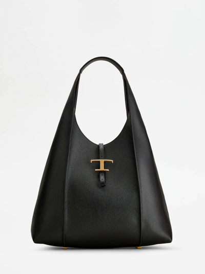 Shop Tod's Large Hobo Timeless Bag In Black