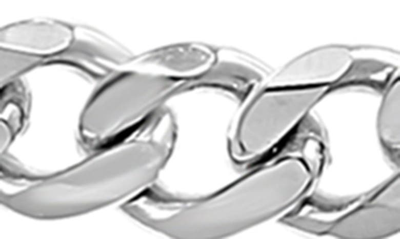 Shop Effy Sterling Silver Curb Link Bracelet In White