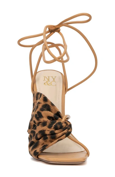 New York And Company Women's Carolle Clear Heel Sandal In Cognac