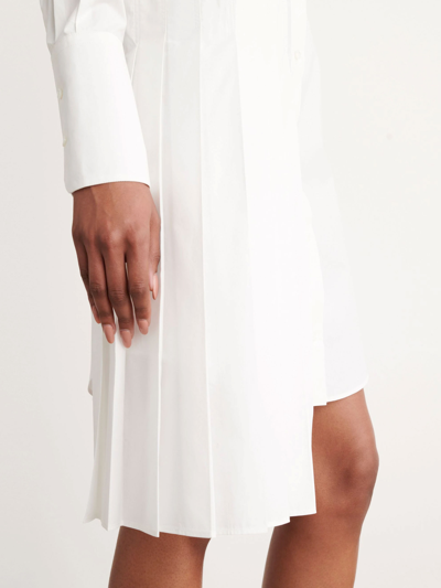 Shop Off-white Diag Shirt Dress In White
