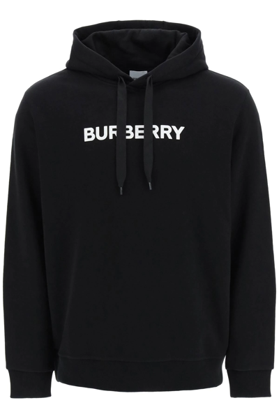 Burberry Black Cotton Sweatshirt In Black