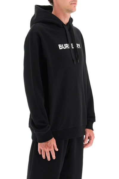Burberry Black Cotton Sweatshirt In Black
