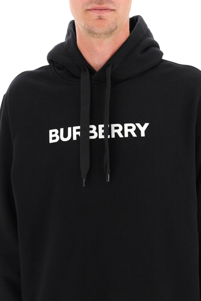 Burberry Black Cotton Sweatshirt In Black