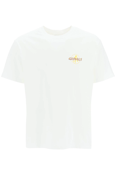 Shop Gramicci Logo T-shirt In White