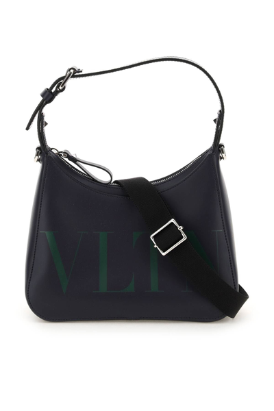 Shop Valentino Vltn Hobo Bag In Blue,green