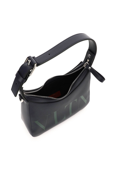 Shop Valentino Vltn Hobo Bag In Blue,green