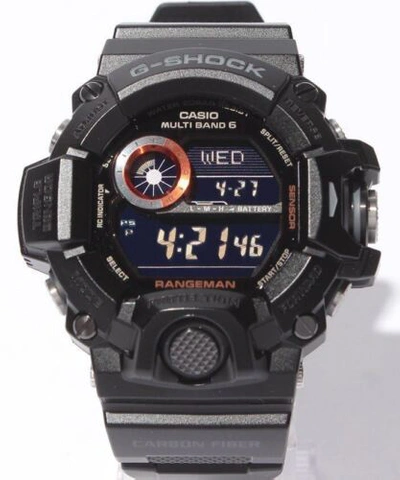 Pre-owned Casio G-shock Gw-9400bj-1jf Master Of Rangeman Solar Radio Men Watch